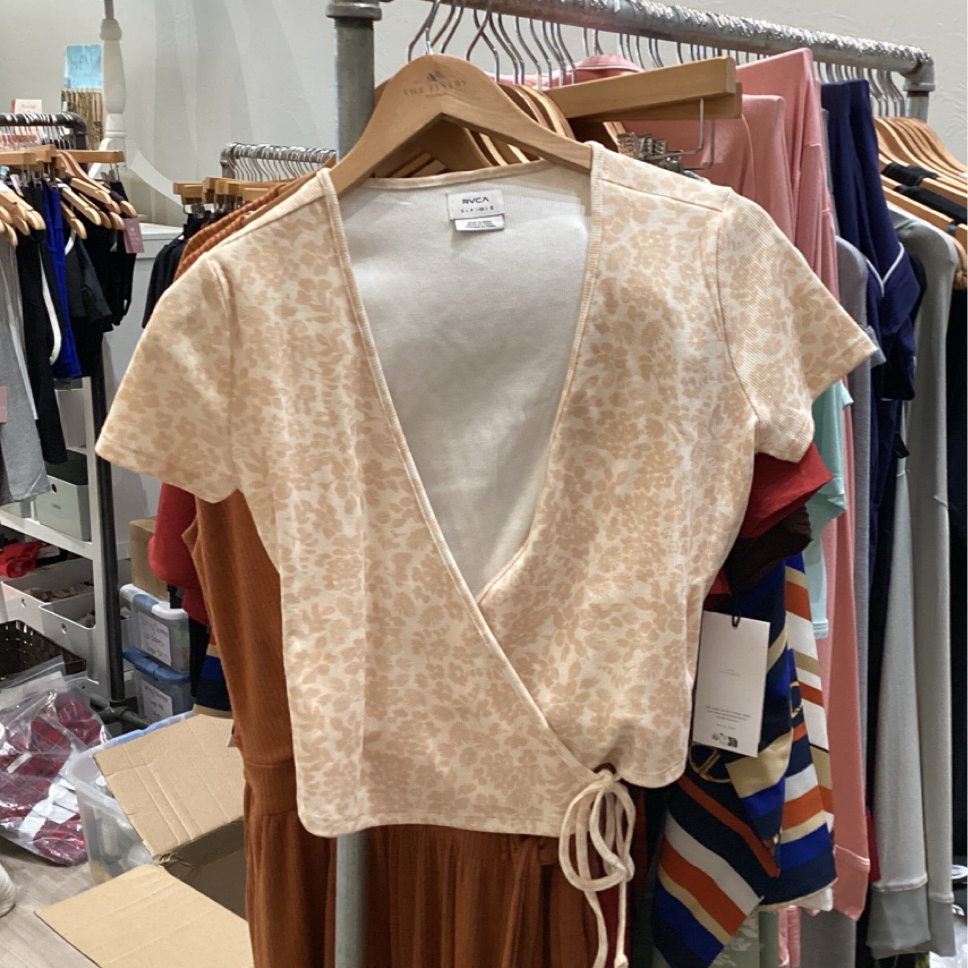Roma Wrap Top - 23B12607 | The Finery